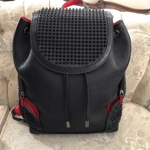 Christian louboutin black leather